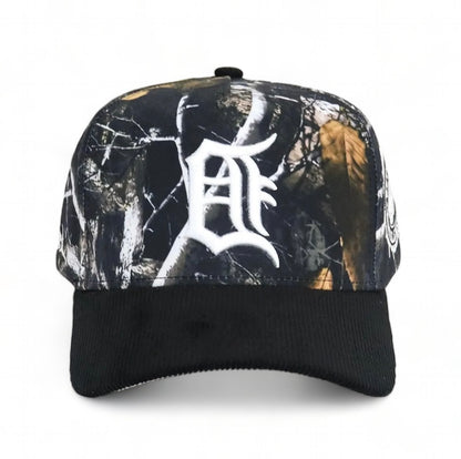TREE CAMO BACKWARD DETROIT TIGERS SERIES CORDUROY BRIM