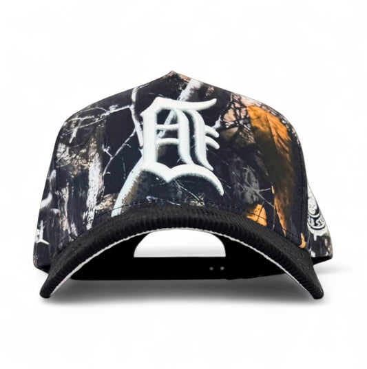 TREE CAMO BACKWARD DETROIT TIGERS SERIES CORDUROY BRIM