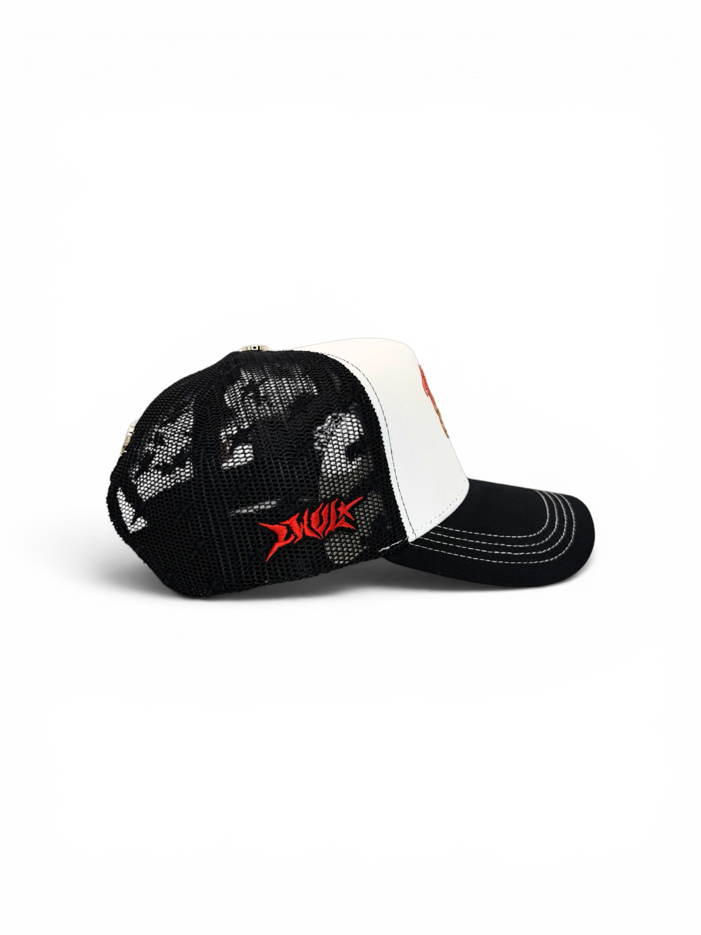 RED LEATHER SOX TRUCKER